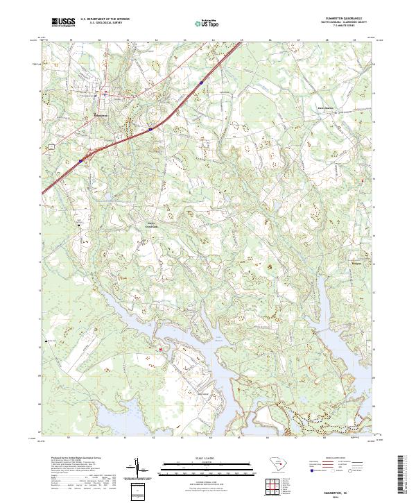 Summerton, SC — USGS 7.5-minute topo (2024)