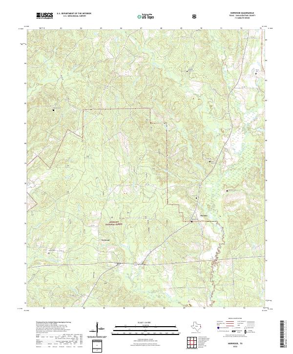 Norwood, TX — USGS 7.5-minute topo (2022)