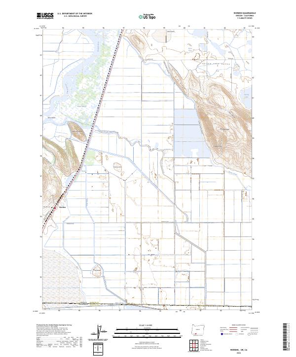 Worden, OR-CA — USGS 7.5-minute topo (2024)
