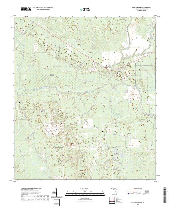 Hampton Springs, FL — USGS 7.5-minute topo (2024)