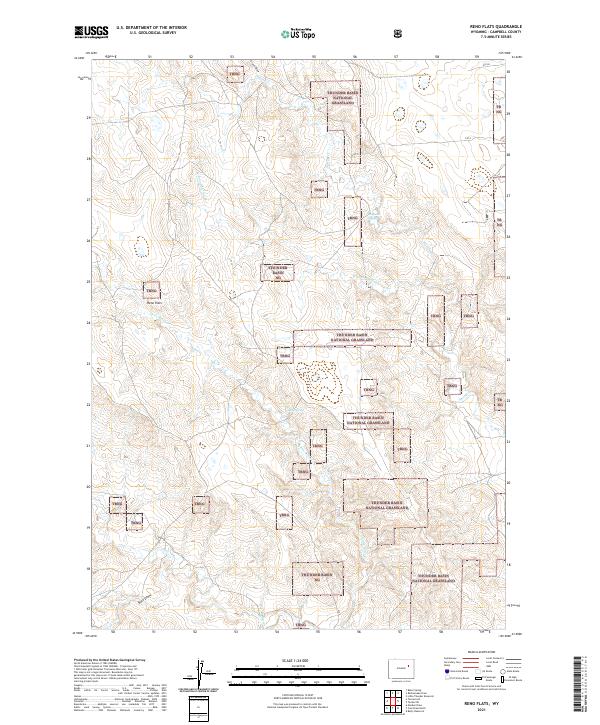 Reno Flats, WY — USGS 7.5-minute topo (2021)