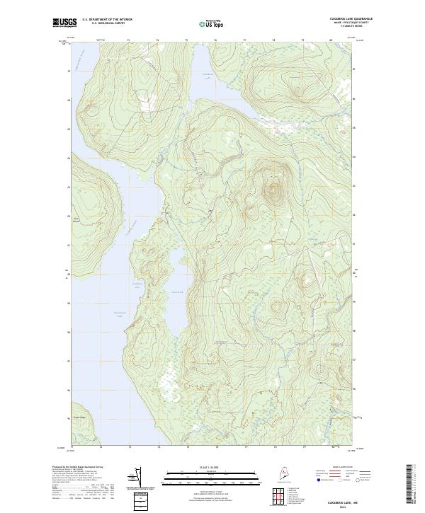 Cuxabexis Lake, ME — USGS 7.5-minute topo (2024)