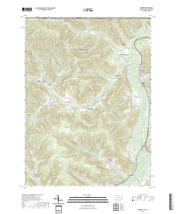 Eldred, PA-NY — USGS 7.5-minute topo (2023)