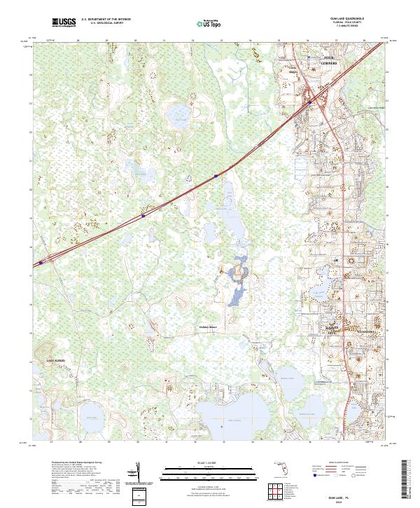 Gum Lake, FL — USGS 7.5-minute topo (2024)