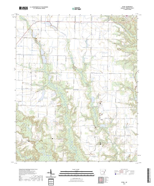 Ethel, AR — USGS 7.5-minute topo (2024)