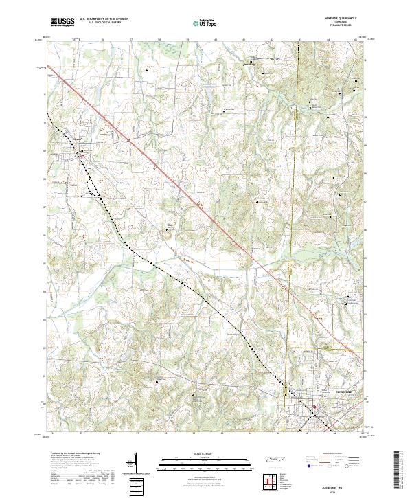 McKenzie, TN — USGS 7.5-minute topo (2022)