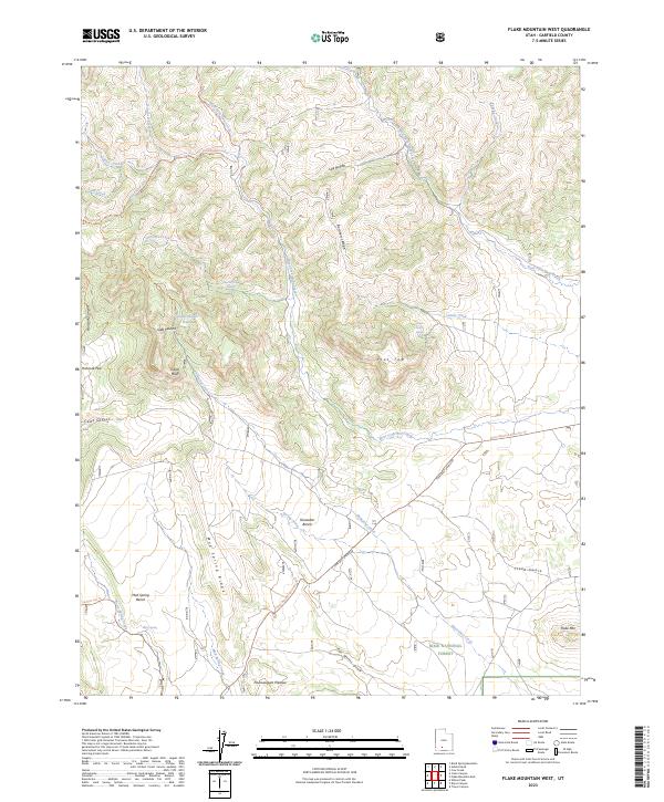 Flake Mountain West, UT — USGS 7.5-minute topo (2023)