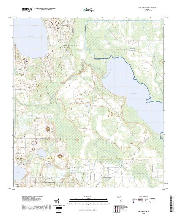 Lake Arbuckle, FL — USGS 7.5-minute topo (2024)
