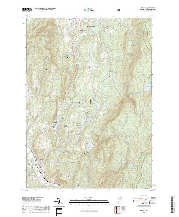 Pownal, VT — USGS 7.5-minute topo (2024)