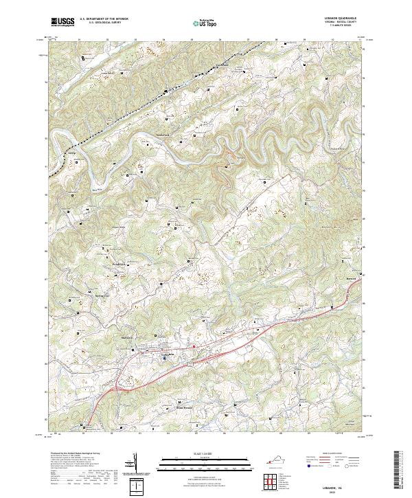 Lebanon, VA — USGS 7.5-minute topo (2022)