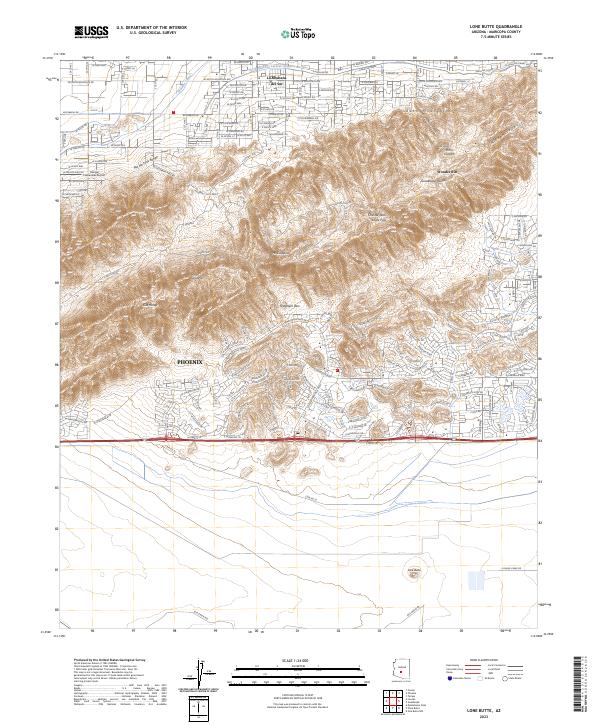 Lone Butte, AZ — USGS 7.5-minute topo (2023)