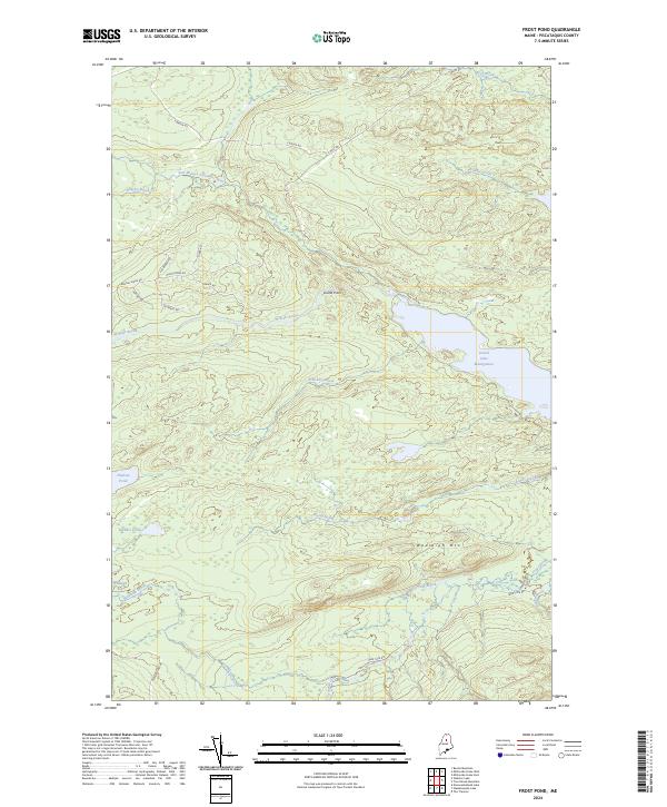 Frost Pond, ME — USGS 7.5-minute topo (2024)