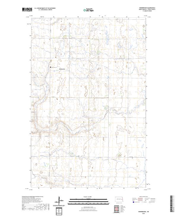 Sherbrooke, ND — USGS 7.5-minute topo (2024)