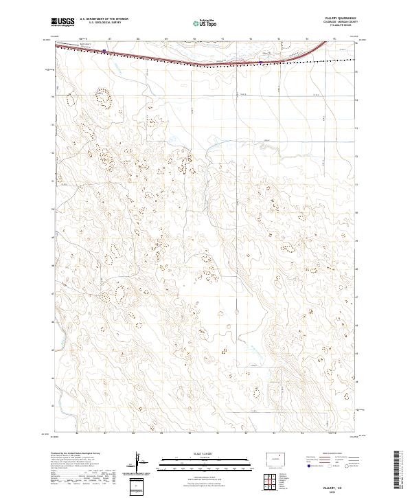 Vallery, CO — USGS 7.5-minute topo (2022)