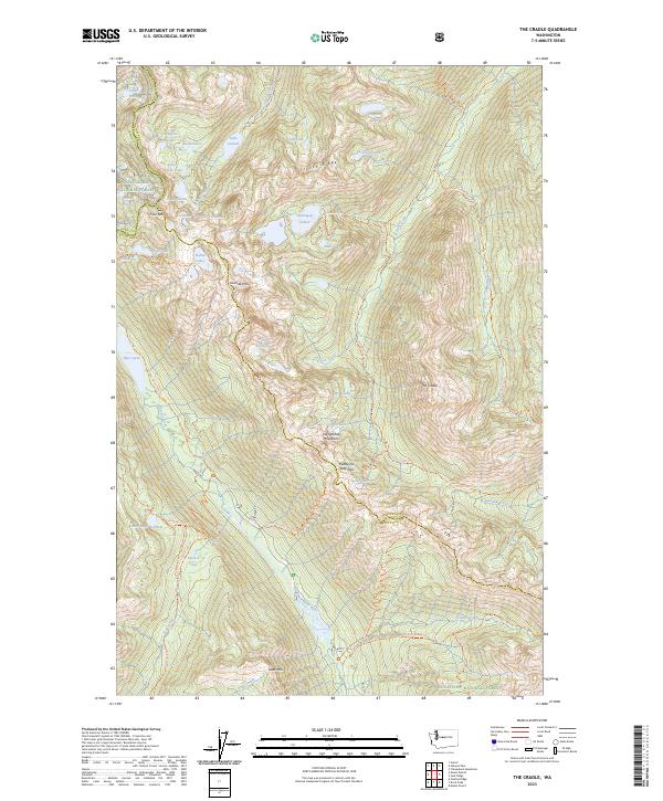 The Cradle, WA — USGS 7.5-minute topo (2023)