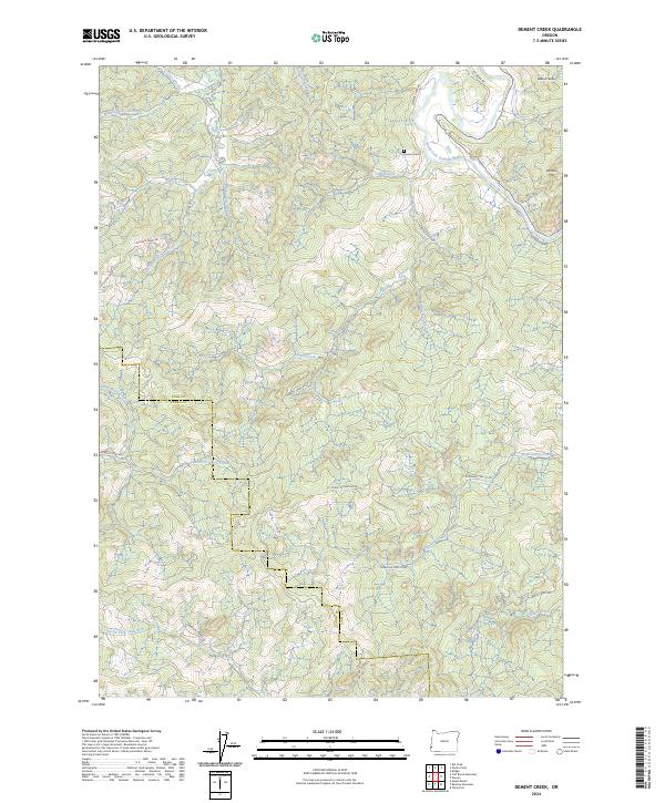 Dement Creek, OR — USGS 7.5-minute topo (2024)