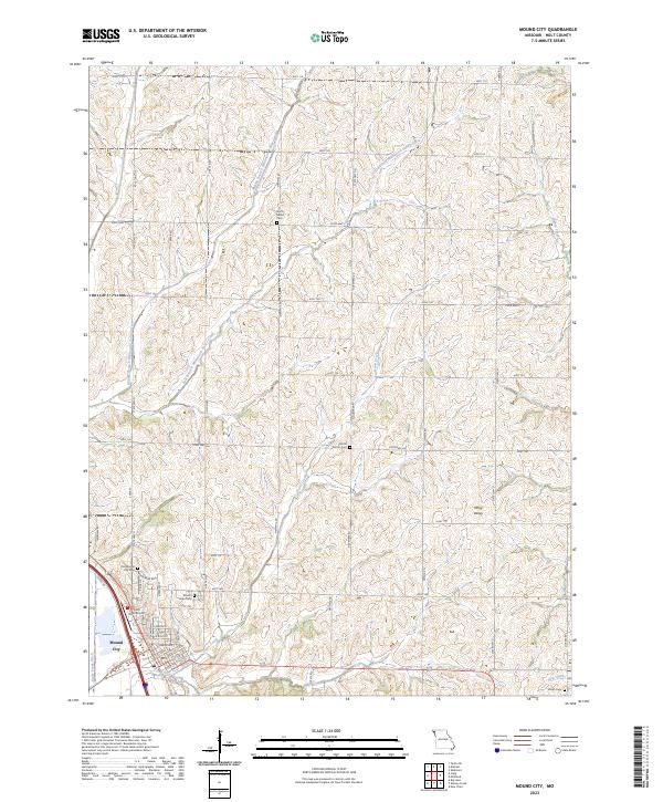 Mound City, MO — USGS 7.5-minute topo (2023)