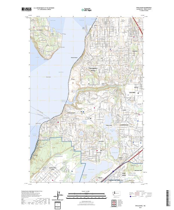 Steilacoom, WA — USGS 7.5-minute topo (2023)