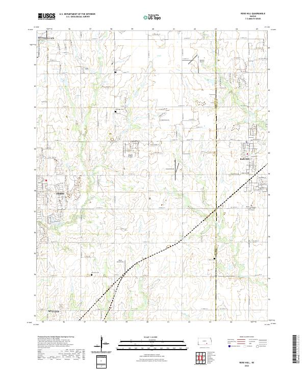 Rose Hill, KS — USGS 7.5-minute topo (2022)