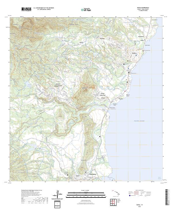 Kapaa, HI — USGS 7.5-minute topo (2024)