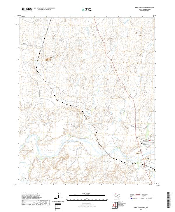 Boys Ranch West, TX — USGS 7.5-minute topo (2022)