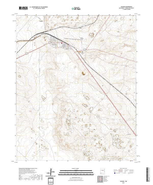 Vaughn, NM — USGS 7.5-minute topo (2023)