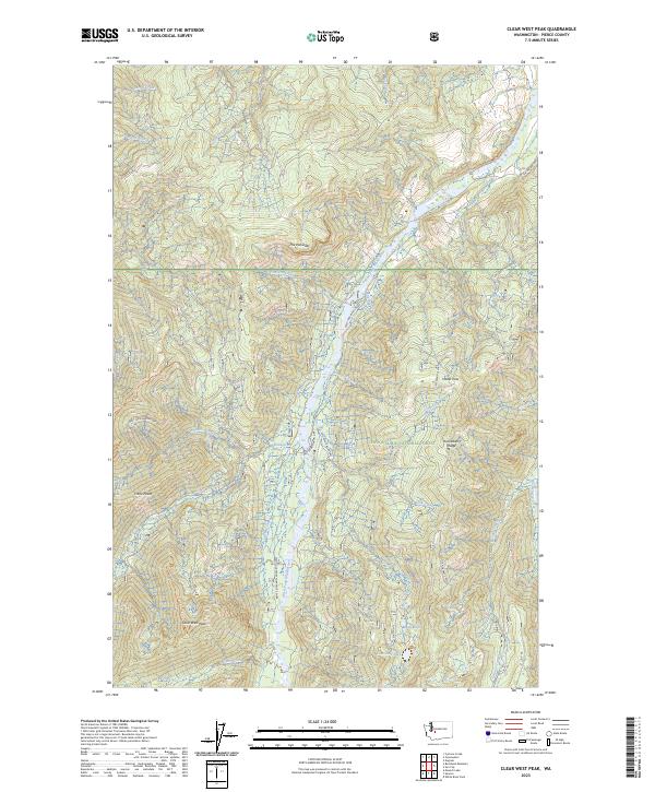 Clear West Peak, WA — USGS 7.5-minute topo (2023)