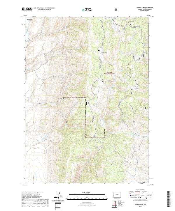 Nugent Park, WY — USGS 7.5-minute topo (2021)