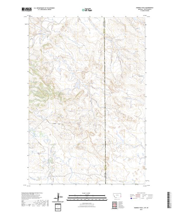 Humbolt Hills, MT-SD — USGS 7.5-minute topo (2024)