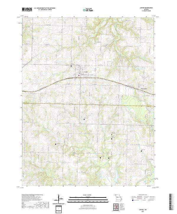 Leeton, MO — USGS 7.5-minute topo (2021)