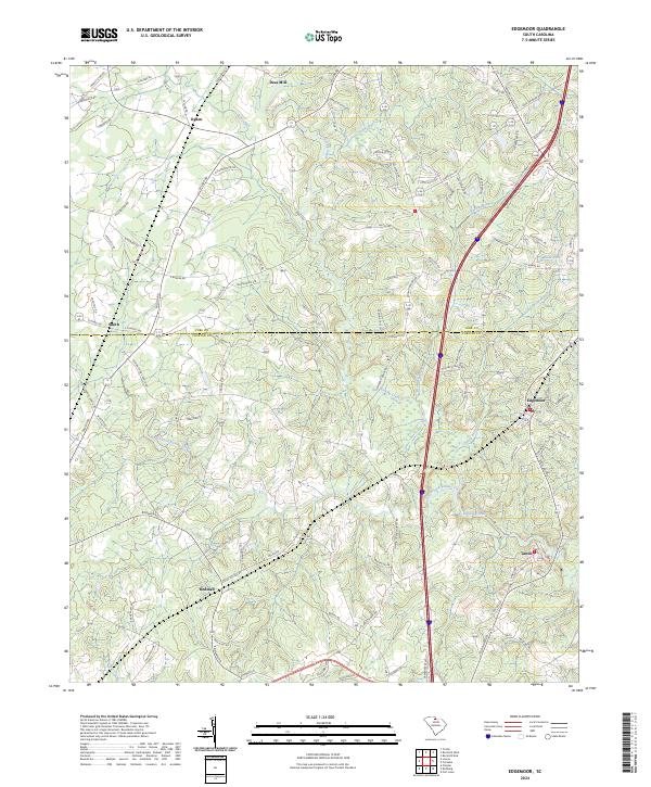 Edgemoor, SC — USGS 7.5-minute topo (2024)
