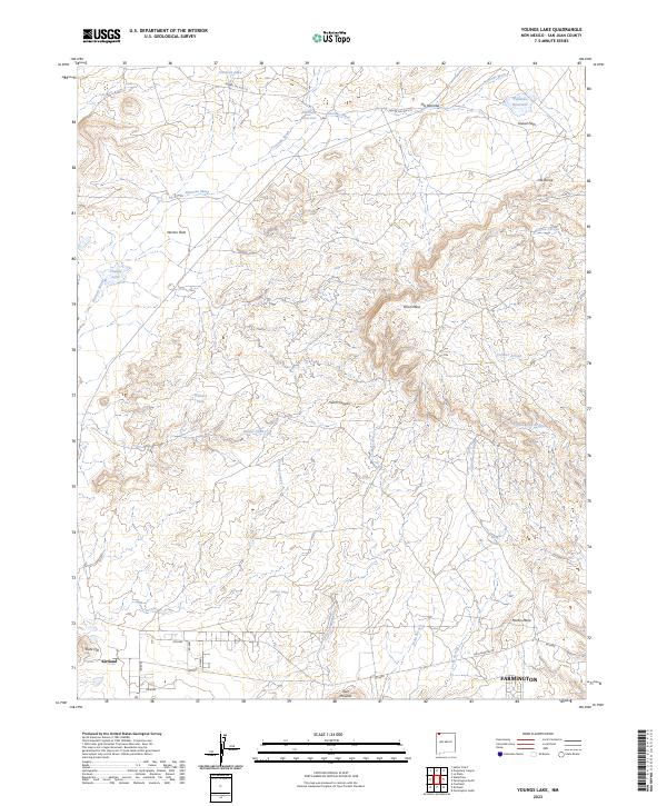 Youngs Lake, NM — USGS 7.5-minute topo (2023)