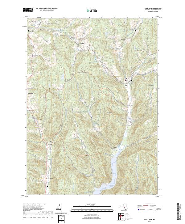 Trout Creek, NY — USGS 7.5-minute topo (2023)