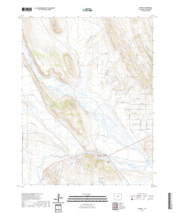 Hartsel, CO — USGS 7.5-minute topo (2022)