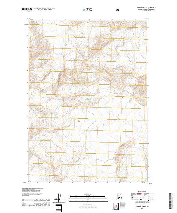 Cordova D-3 SW, AK — USGS 7.5-minute topo (2024)