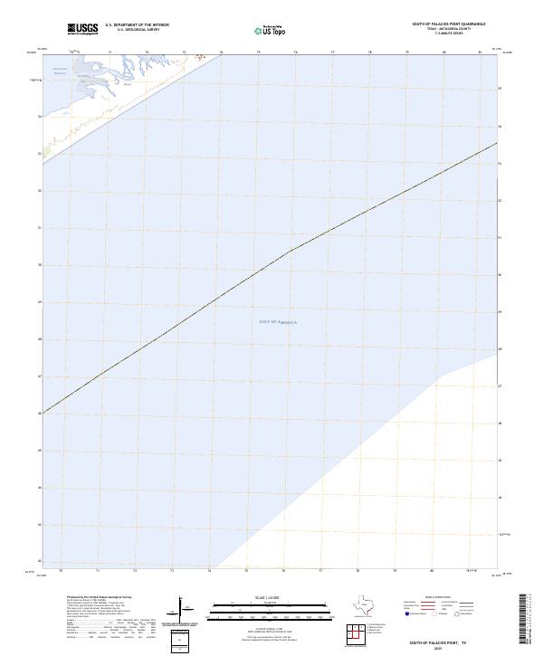 South of Palacios Point, TX — USGS 7.5-minute topo (2025)