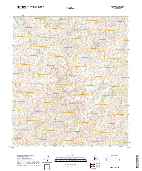 Denali C-2 NE, AK — USGS 7.5-minute topo (2023)