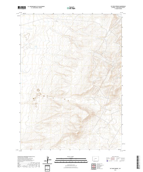 Ox Yoke Springs, WY — USGS 7.5-minute topo (2021)