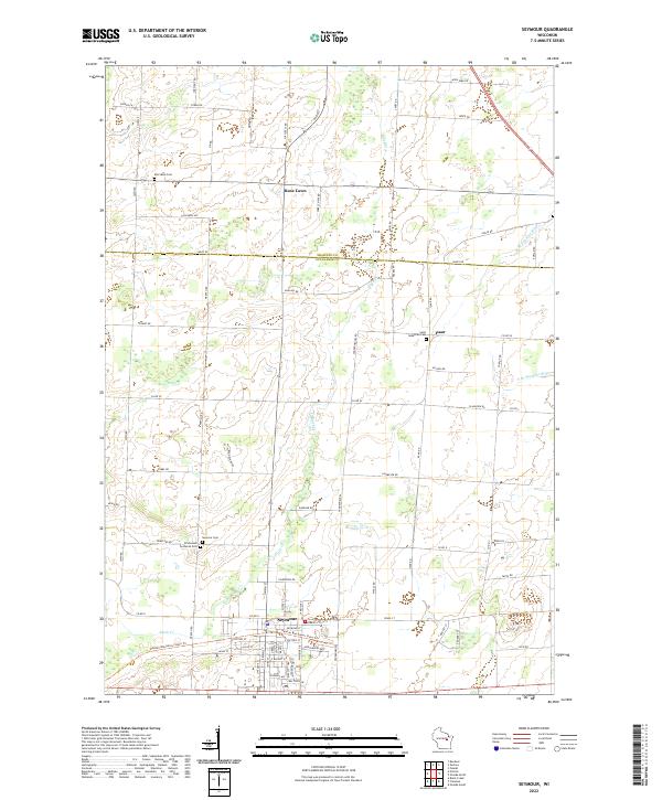 Seymour, WI — USGS 7.5-minute topo (2022)
