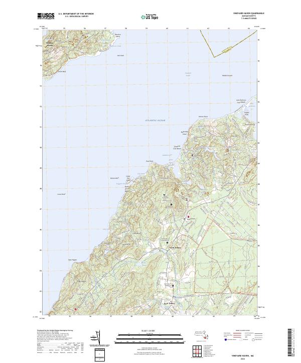 Vineyard Haven, MA — USGS 7.5-minute topo (2024)