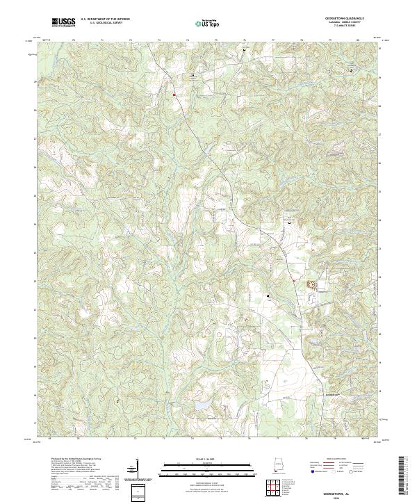 Georgetown, AL — USGS 7.5-minute topo (2024)