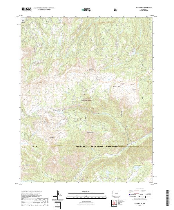 Summitville, CO — USGS 7.5-minute topo (2022)
