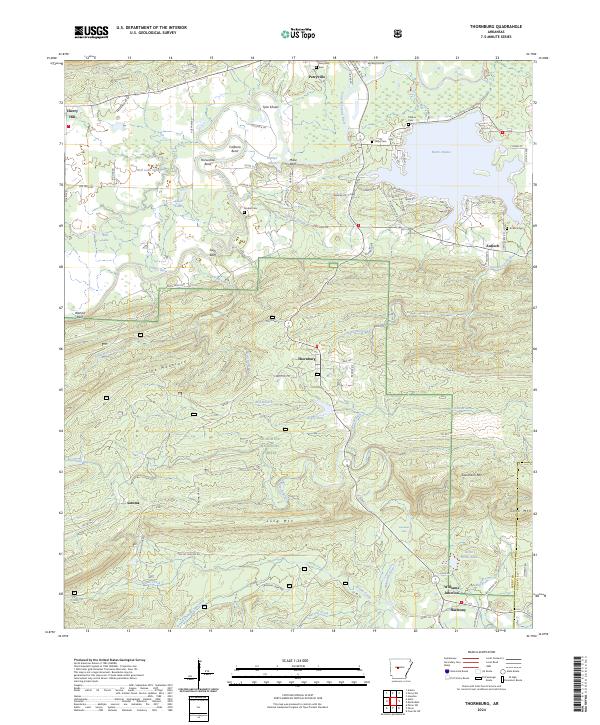 Thornburg, AR — USGS 7.5-minute topo (2024)