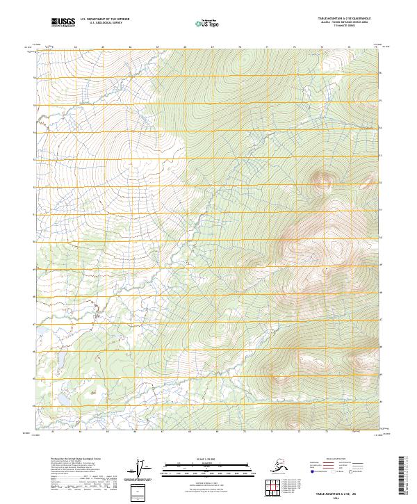 Table Mountain A-2 SE, AK — USGS 7.5-minute topo (2024)