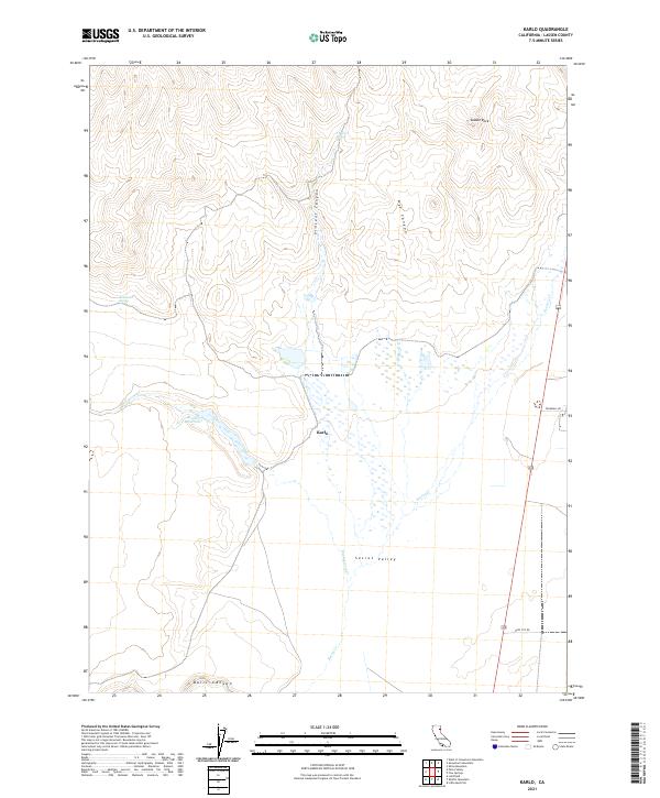 Karlo, CA — USGS 7.5-minute topo (2021)