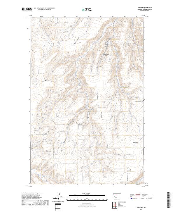 Stockett, MT — USGS 7.5-minute topo (2024)