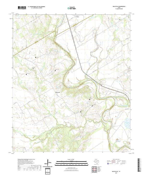 Baileyville, TX — USGS 7.5-minute topo (2022)