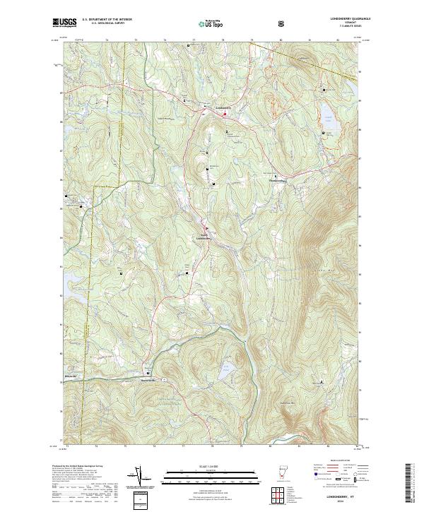 Londonderry, VT — USGS 7.5-minute topo (2024)