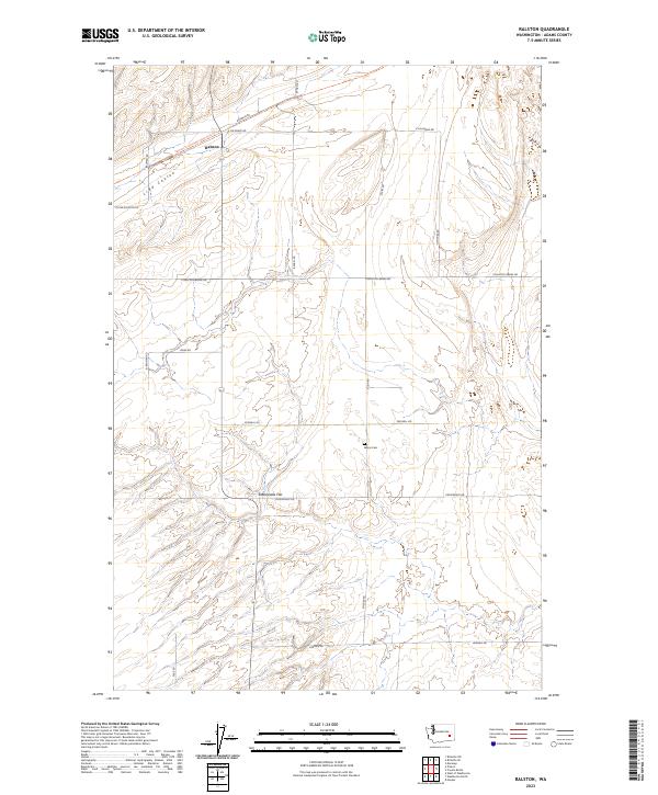 Ralston, WA — USGS 7.5-minute topo (2023)