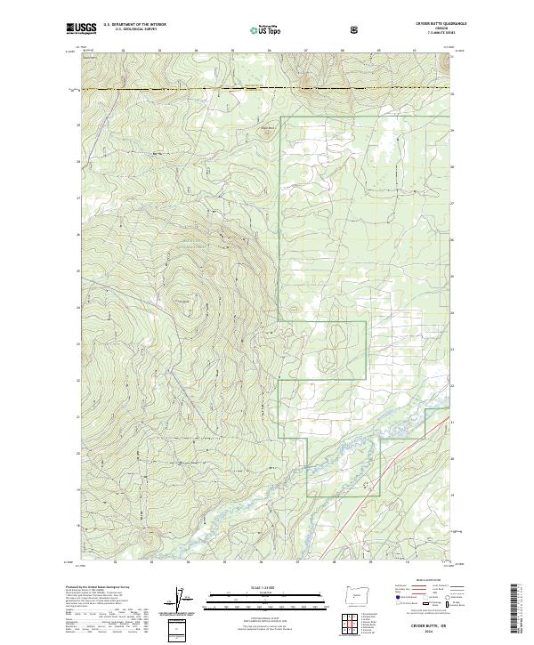 Cryder Butte, OR — USGS 7.5-minute topo (2024)